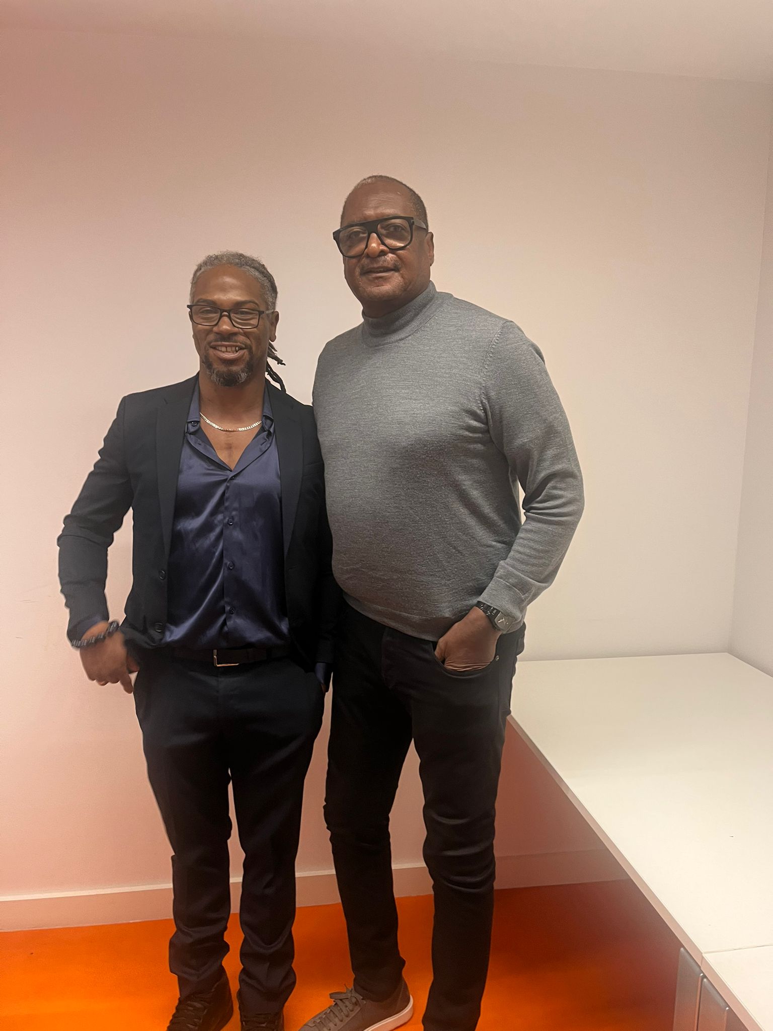 Mr Wolfz with Dr Mathew Knowles
